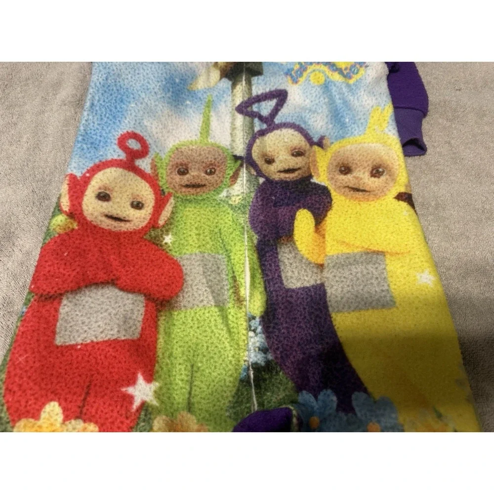 Vintage 1998 Ragdoll WORMSER Teletubbies One Piece Zip Sleeper Sz 5 Y2K RARE TH3